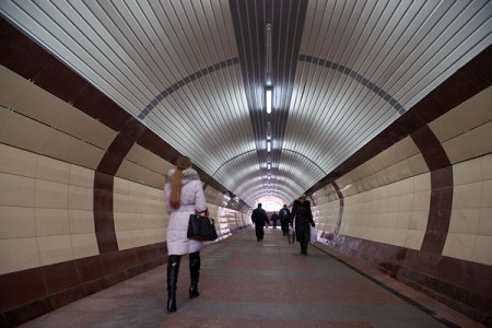 Тоннель ноового подземного перехода через улицу Ленина. Фото Сергея Серебро