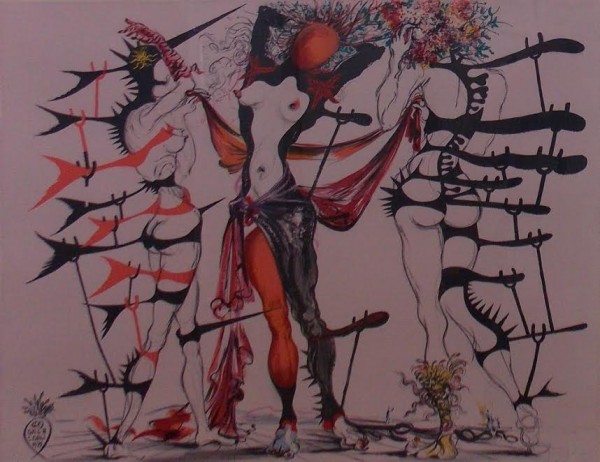Сальвадор Дали. Женщины-цветы. 1970 г.