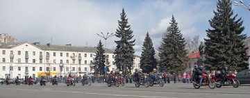 Віцебскія байкеры адчыняюць сезон. Фота Сержука Серабро