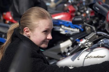 Віцебскія байкеры адчыняюць сезон. Фота Сержука Серабро