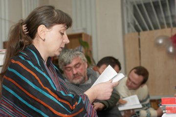 Сустрэча з пісьменнікамі ў Віцебску. Фота Сержука Серабро