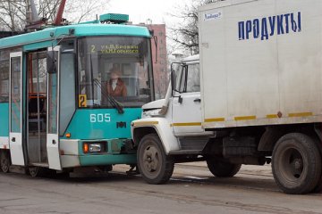 Авария на улице им. М. Гоького. Витебск. Фото Сергея Серебро