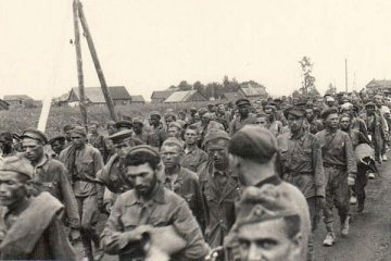 Канцлагер у Віцебску. 1941 г. / Концлагерь в Витебске. 1941 г. / A concentration POW camp in Vitebsk. 1941