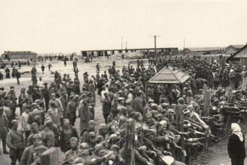 Канцлагер у Віцебску. 1941 г. / Концлагерь в Витебске. 1941 г. / A concentration POW camp in Vitebsk. 1941