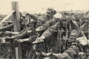 Канцлагер у Віцебску. 1941 г. / Концлагерь в Витебске. 1941 г. / A concentration POW camp in Vitebsk. 1941