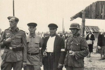 Канцлагер у Віцебску. 1941 г. / Концлагерь в Витебске. 1941 г. / A concentration POW camp in Vitebsk. 1941