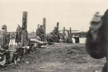 Канцлагер у Віцебску. 1941 г. / Концлагерь в Витебске. 1941 г. / A concentration POW camp in Vitebsk. 1941