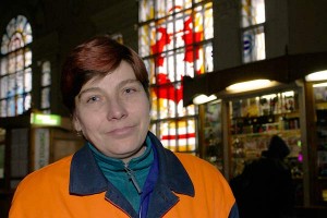 Людмила Мазалькова, работница вокзала. Фото Сергея Серебро
