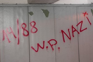 Нацистские графити в Витебске. Фото Сергея Серебро