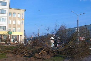 Знішчэнне сквера на плошчы Перамогі ў Віцебску. Фота Сержука Серабро