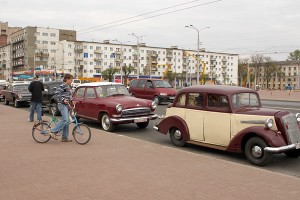 В Витебск прибыл автопробег «Дорогами памяти». Фото Сергея Серебро