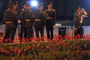 Рэпетыцыя святочнага параду ў Віцебску. Фот Сержука Серабро