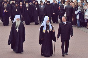 В Витебске с пастырским визитом находится Патриарх Кирилл. Фото Сергея Серебро