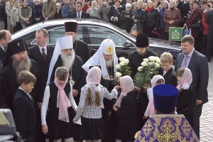Патриарх  Кирилл встретился с витебской молодежью. Фото Сергея Серебро