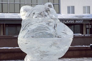 Ледзяныя скульптуры ў Віцебску. Фота Сержука Серабро