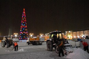 В Витебске выпало больше всего снега. Фото Сергея Серебро