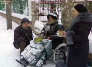 У Віцебску пачалася акцыя па падтрымцы бяздомных. Фота milinkevich.org