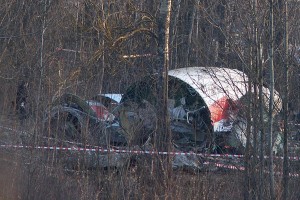 Место катастрофы польского самолета Ту-154  под Смоленском. Фото Сергея Серебро