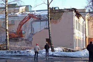 У Віцебску разбурылі дарэвалюцыйны дом. Фота Народных навінаў Віцебска