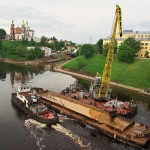 Опасно низкий уровень воды, затрудняющий судоходство, установился на Двине в Витебске