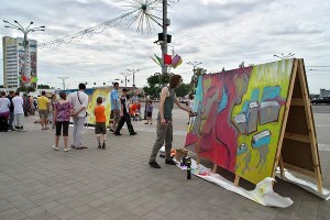 Маладзёжны праект “Плошча будучага” прайшоў у Віцебску. Фота Сержука Серабро