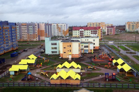 Детский ясли-сад №110 в Билево. Последние штрихи. Фото Сергея Серебро