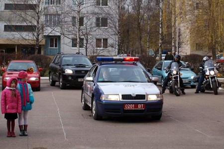 Автопробег против детского травматизма. Фото предоставлено отделенением агитации и пропаганды ГАИ УВД