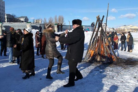 У Віцебску святкавалі Масленіцу. Фота Сержука Серабро