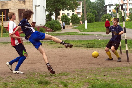 В Витебске состоялся отборочный тур футбольного Турнира Пассионариев. Фота Сержука Серабро