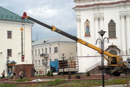 У Віцебску аднавілі замкі Альгерда. Фота Сержука Серабро