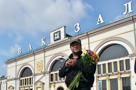 Борис Гребенщиков уже в Витебске. Фото Сергея Серебро