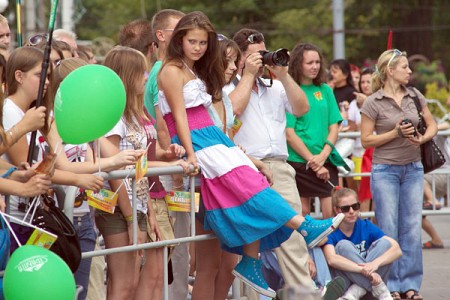 День молодежи на площади Победы в Витебске. Фото Сергея Серебро