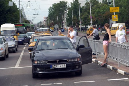 Сутыкненне Беларусі з Еўрасаюзам. Фота Сержука Серабро