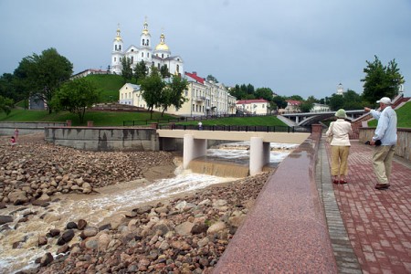 В Витьбе поднялся уровень воды. Фото Сергея Серебро