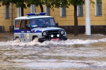 Витебск в очередной раз затопило. Фото Сергея Серебро