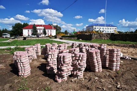 Городской поселок Лиозно готовится к областным «Дажынкам». Фото Сергея Серебро