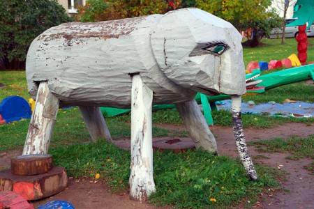 Джунглі і касмадром у віцебскіх дварах. Фота Сержука Серабро