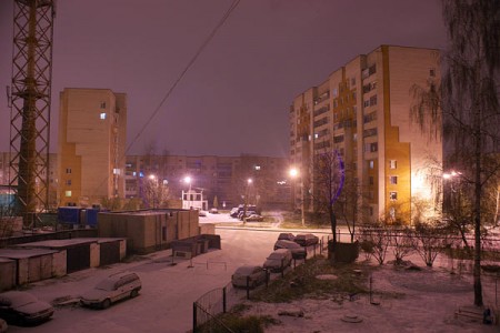 У Віцебску выпаў першы снег. Фота Сержука Серабро