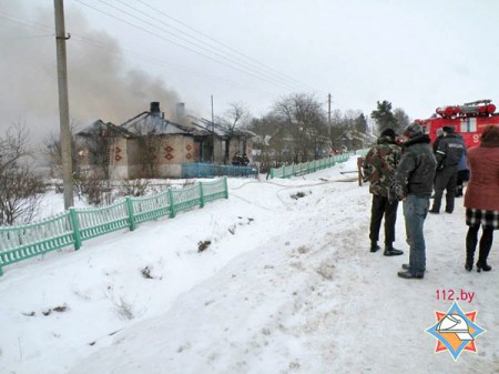 В Шарковщинском районе на пожаре сгорели двое маленьких детей. Фото МЧС