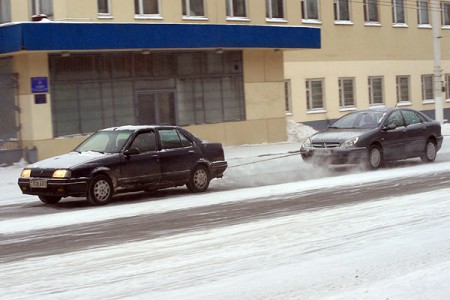 Сильные морозы в Витебске. Фото Сергея Серебро