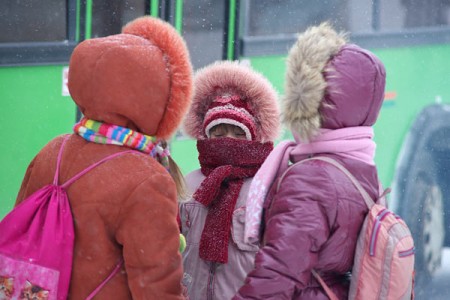 Сильные морозы в Витебске. Фото Сергея Серебро