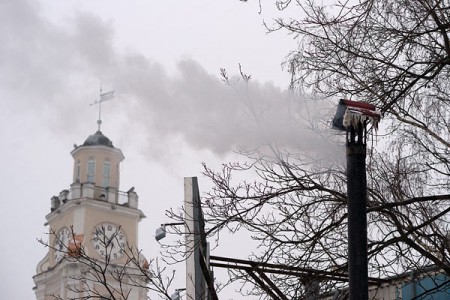 Сильные морозы в Витебске. Фото Сергея Серебро