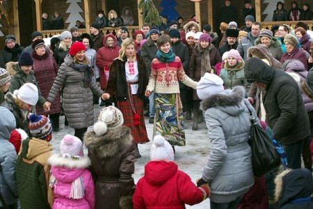 Святкаванне масленіцы ў Віцебску. Фота Сержука Серабро