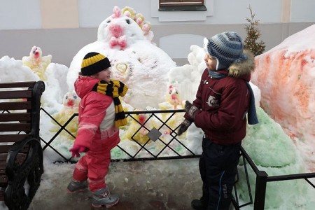 Святкаванне масленіцы ў Віцебску. Фота Яны Ільіной