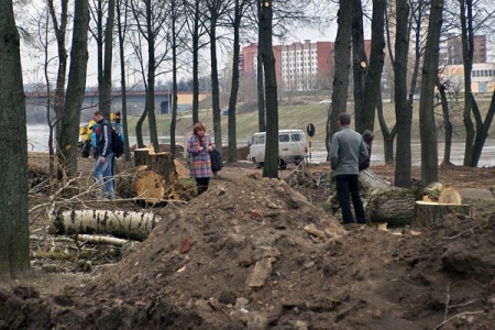 В Витебске готовят фронт работ для губернатора. Фото Сергея Серебро