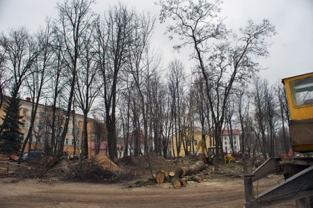 В Витебске готовят фронт работ для губернатора. Фото Сергея Серебро