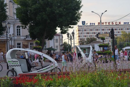 На «Славянском базаре в Витебске» появятся велорикши. Фото Сергея Серебро