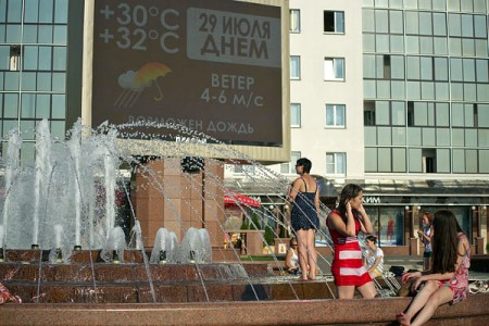 29 ліпеня, згодна прагнозам сіноптыкаў, тэмпература паветра днём у Віцебску можа дасягнуць +32 °C. Фота Сержука Серабро