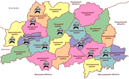 В 11  районах Витебской области отмечен рост преступности