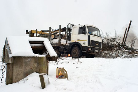 Уцелевший колодец в деревне Павловичи. Фото Сергея Серебро